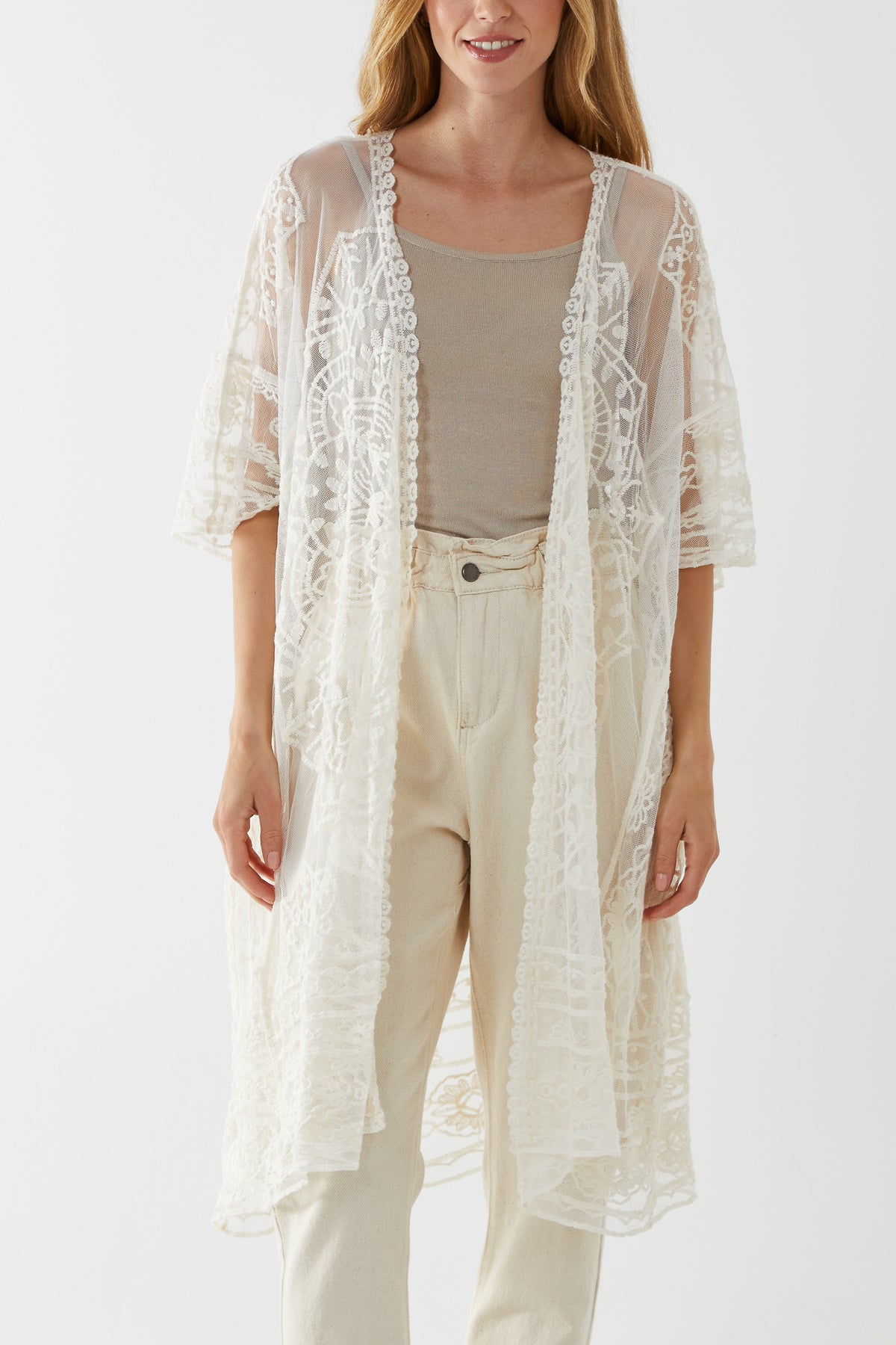 Batwing Embroidery Detail Kaftan