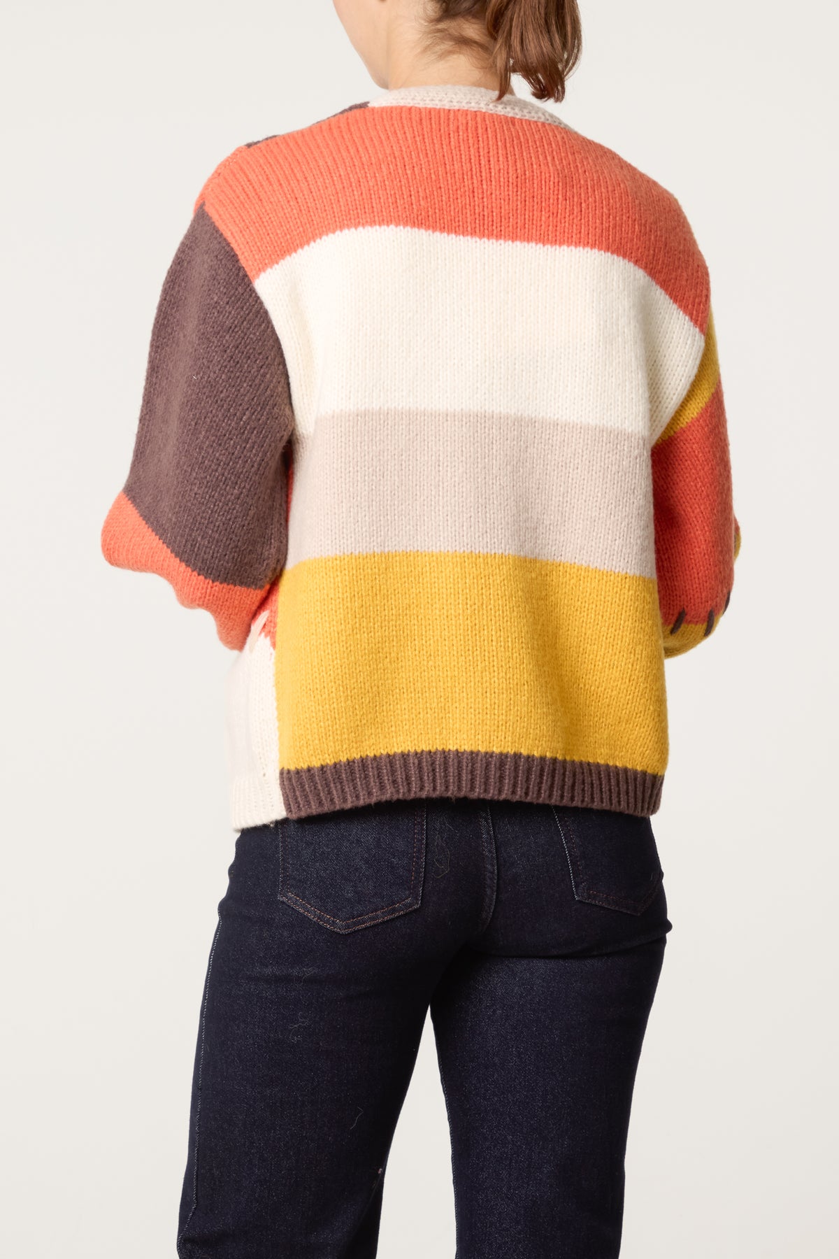 Knit Colourblock Cardigans