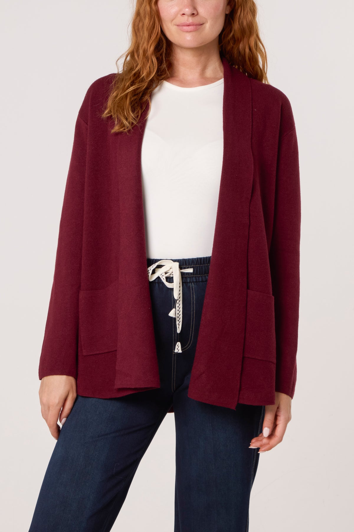 Pocket Detail Longline Knit Cardigan