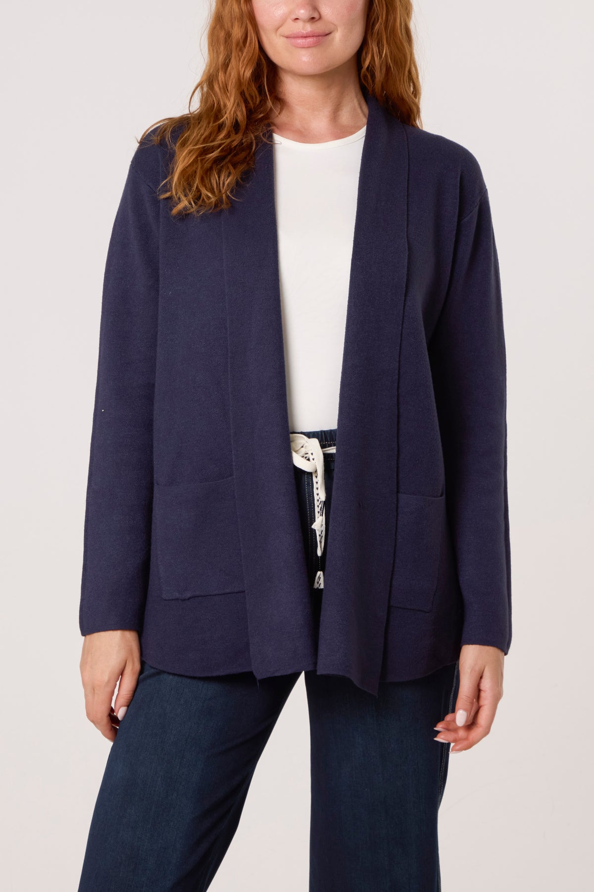 Pocket Detail Longline Knit Cardigan