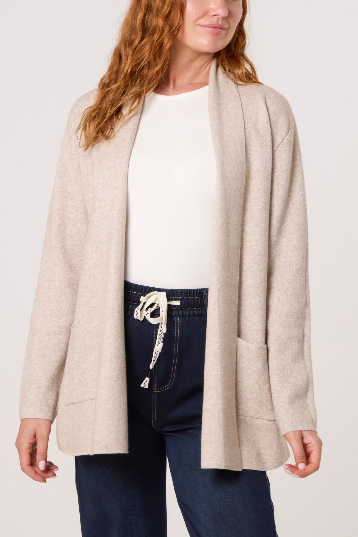Pocket Detail Longline Knit Cardigan