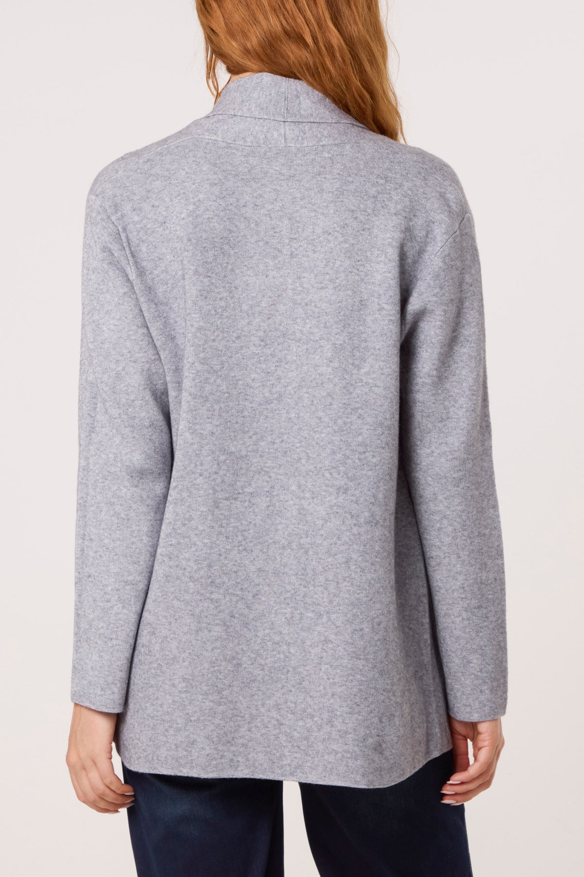 Pocket Detail Longline Knit Cardigan