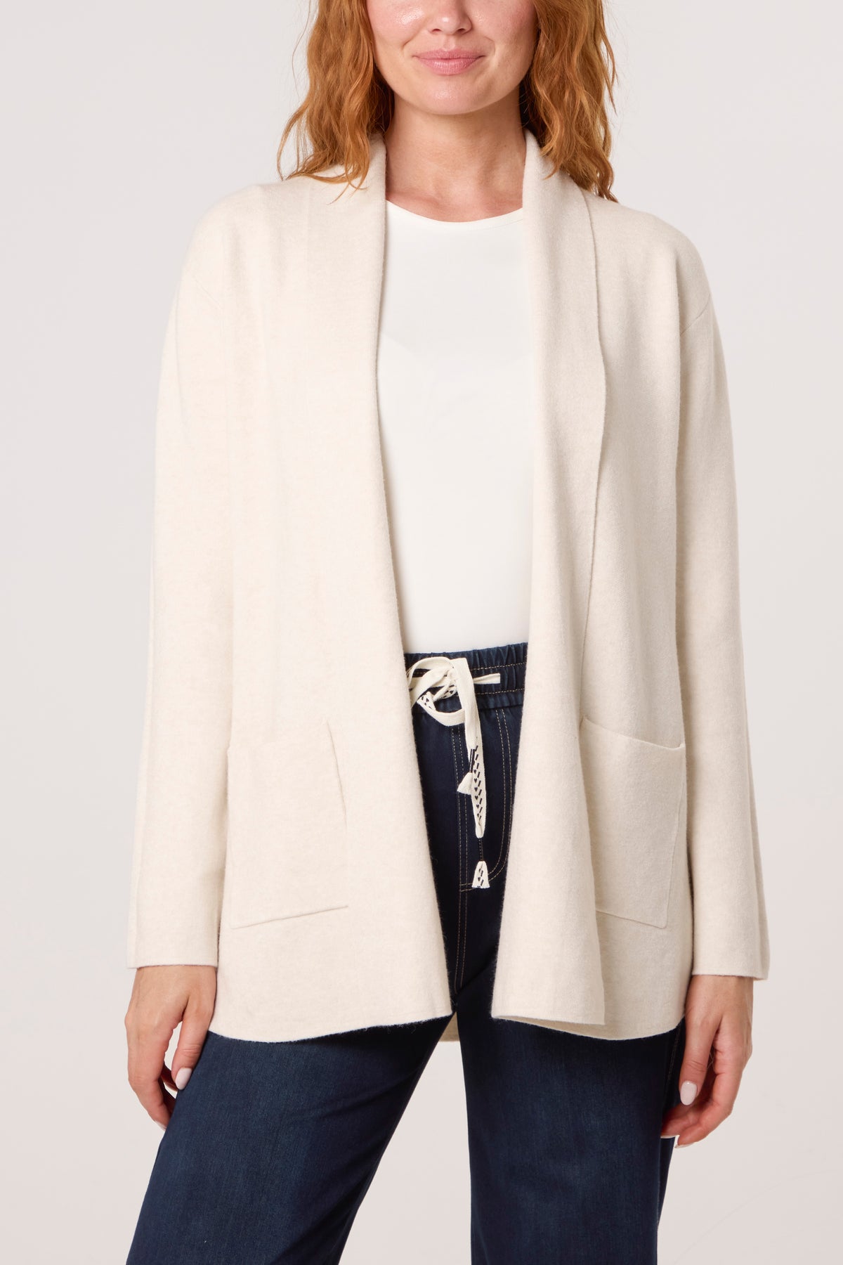 Pocket Detail Longline Knit Cardigan