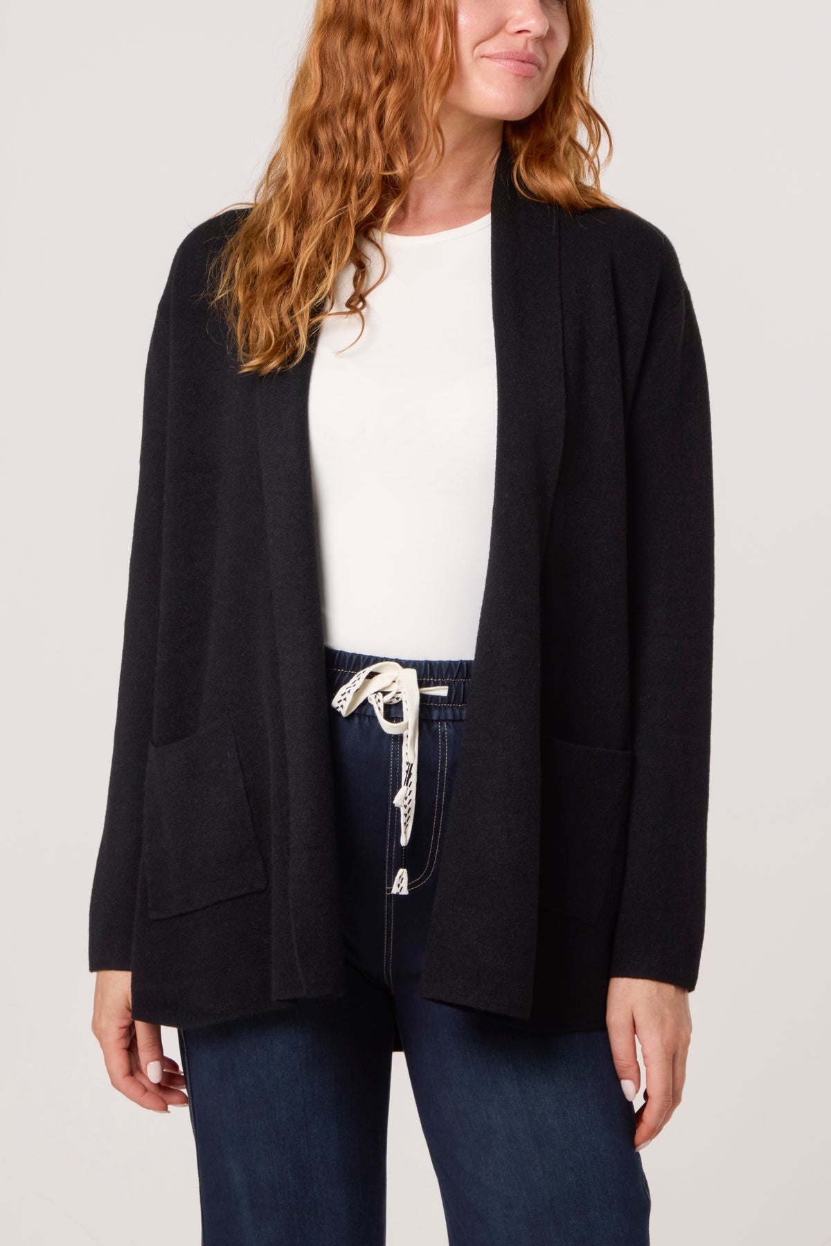 Pocket Detail Longline Knit Cardigan