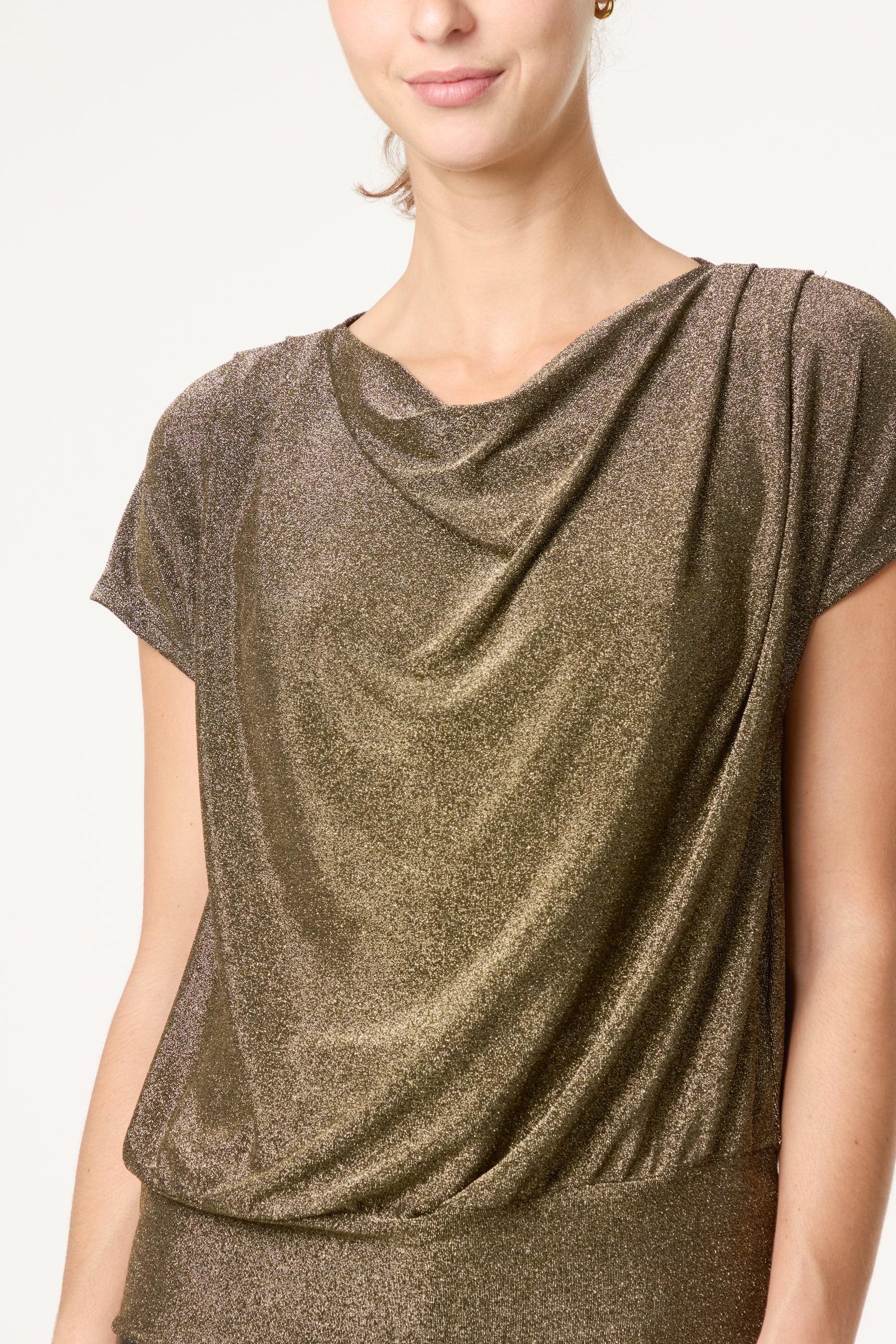 Cowl Neck Draped Top