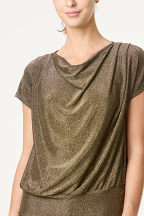 Cowl Neck Draped Top