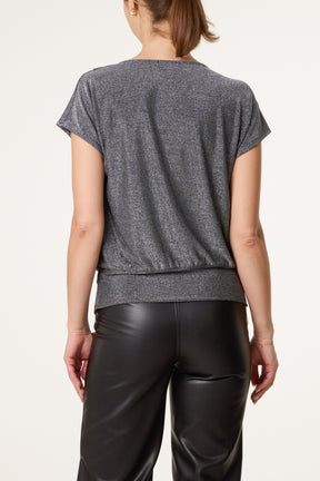 Cowl Neck Draped Top