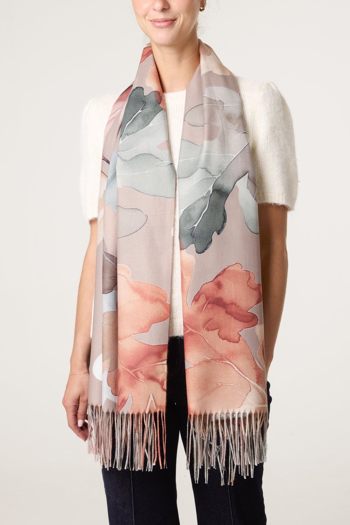 Floral Pattern Scarf