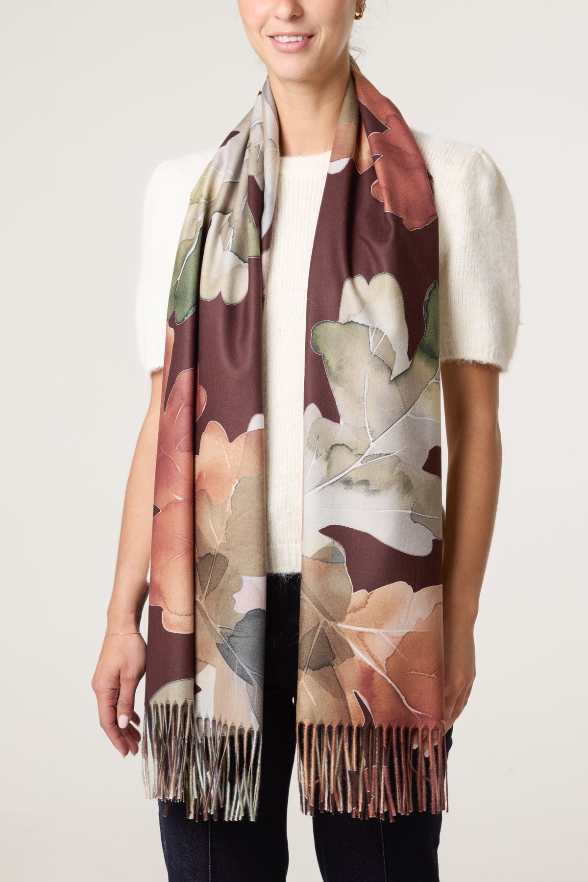 Floral Pattern Scarf