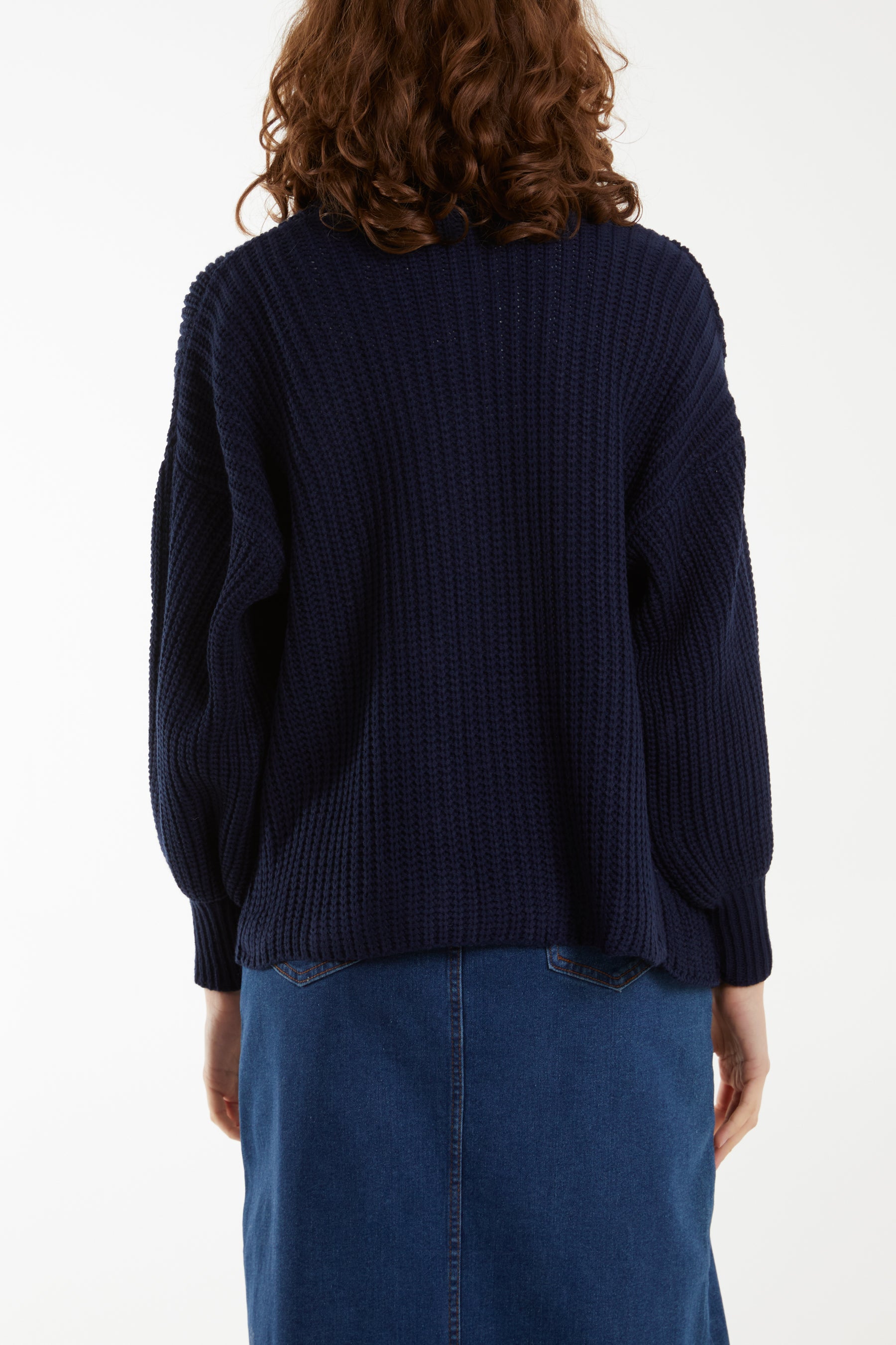 Edge To Edge Knitted Short Cardigan