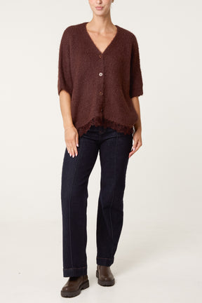Cardigan With Lace Trim