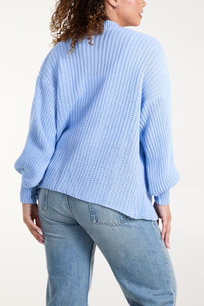 Edge To Edge Knitted Short Cardigan